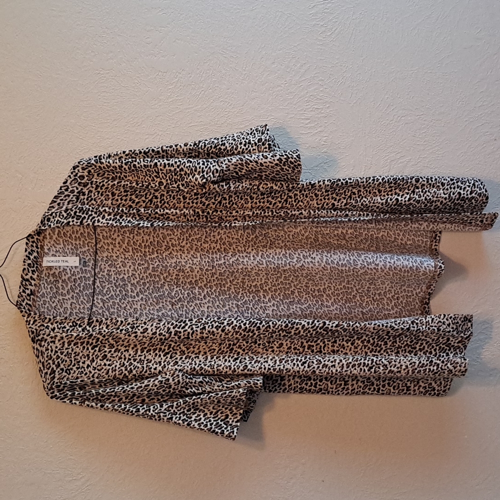 Animal print cardigan